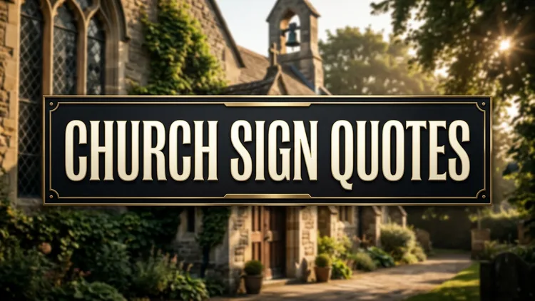 75 Clever & Inspiring Church Sign Quotes: Wayside Wit, Faith & Hope