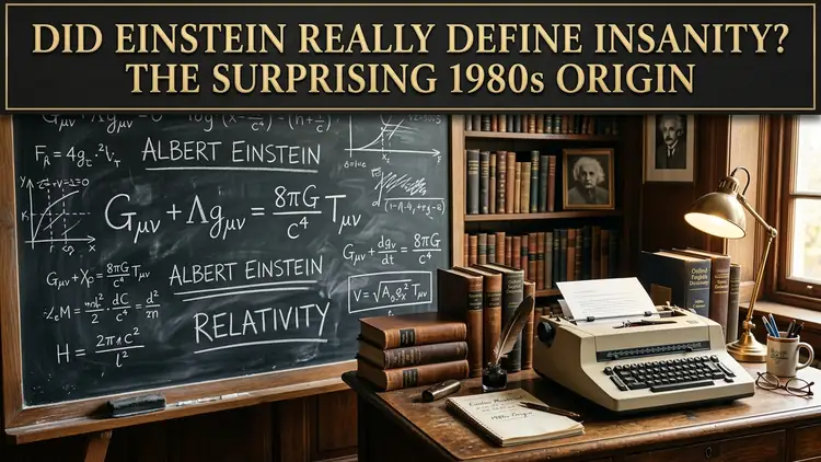 Did Einstein Really Define Insanity? The Surprising 1980s Origin