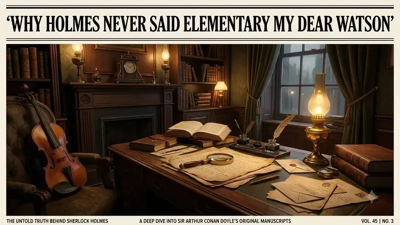 Did Sherlock Holmes Say 'Elementary, My Dear Watson'?