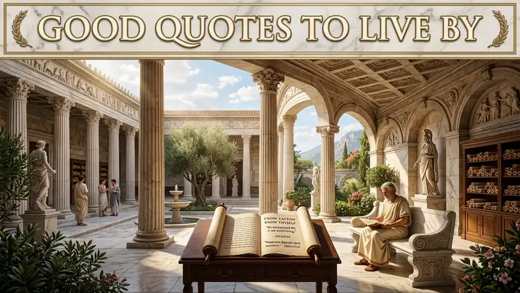Good Quotes to Live By: Timeless Principles from Ancient Stoics to Modern Thinkers