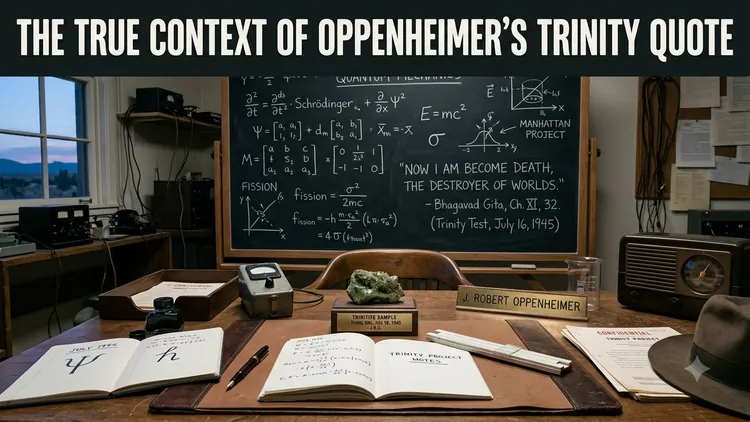 Oppenheimer's 'Now I Am Become Death': Gita Origins