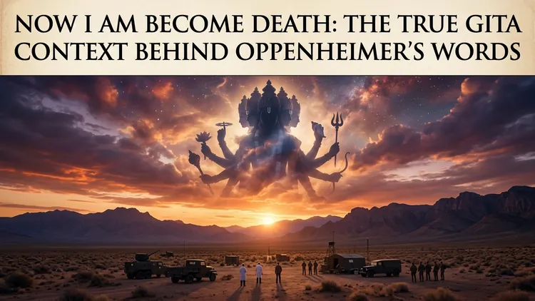 Now I Am Become Death: The True Gita Context Behind Oppenheimer's Words