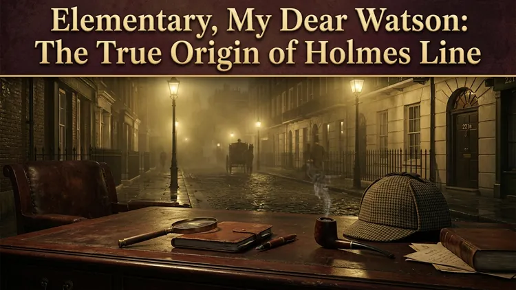 Elementary, My Dear Watson: The True Origin of Holmes' Famous Line