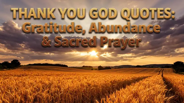 65 Heartfelt Thank You God Quotes on Gratitude, Abundance, Prayer & Sacred Humility