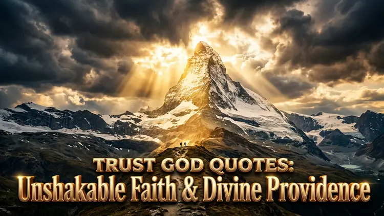 65 Steadfast Trust God Quotes on Unshakable Faith, Providence & Spiritual Surrender