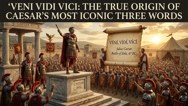 Veni, Vidi, Vici Origin: Julius Caesar's Pontus Letter