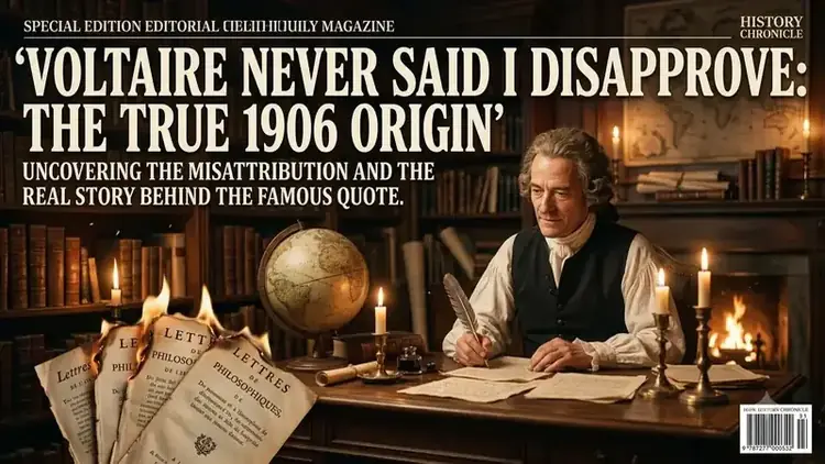 Did Voltaire Say 'I Disapprove of What You Say'? Truth